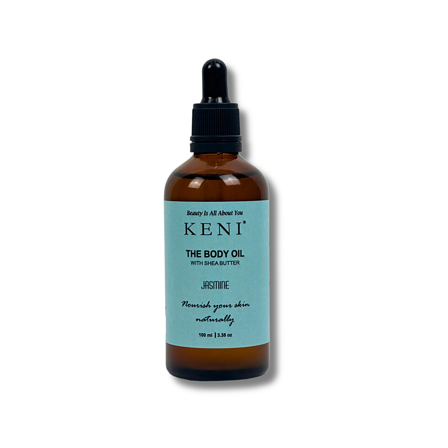 Keni Cosmetics Jasmine Body Oil – fragrant body oil featuring jasmine essence to soothe and moisturize skin