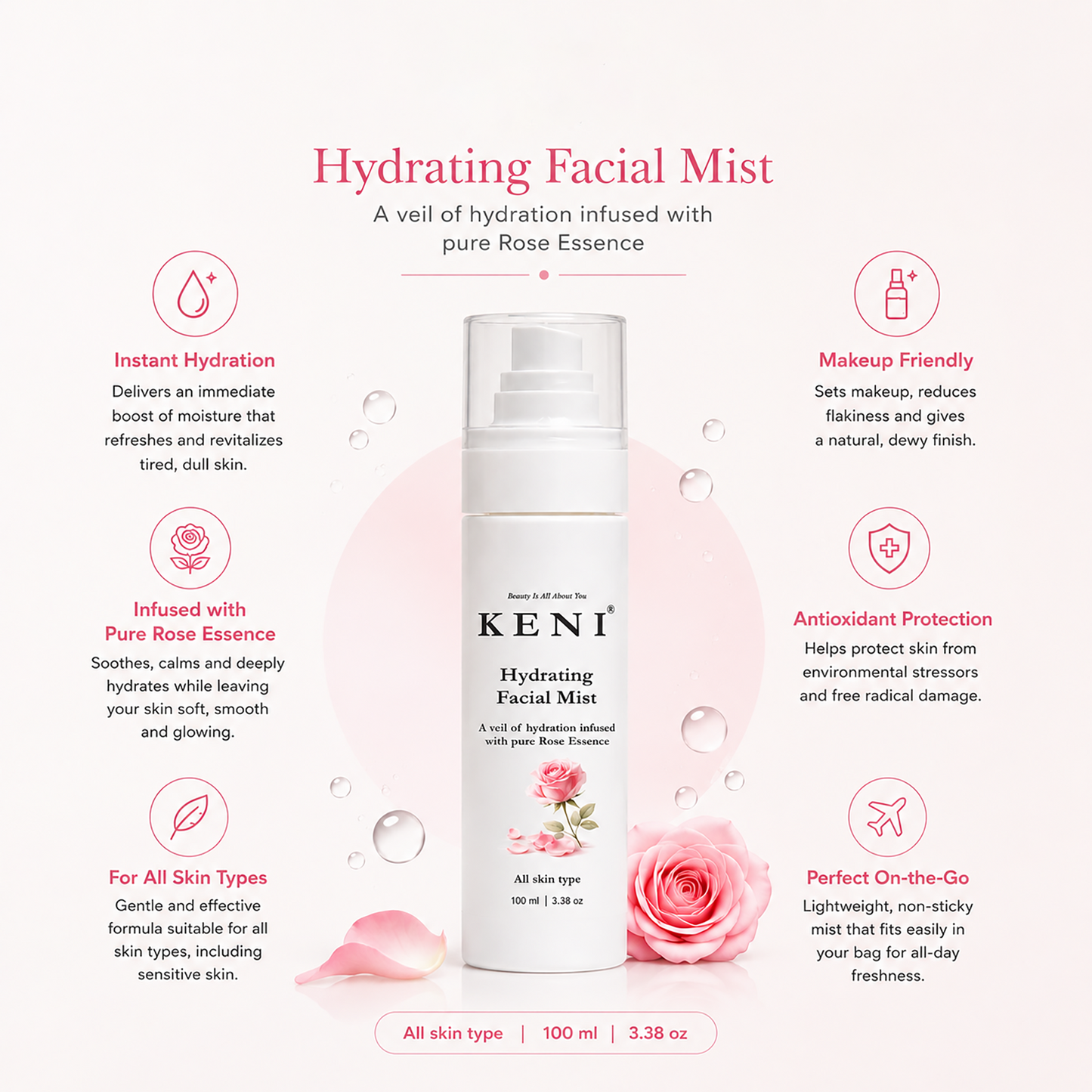 Hydrating Facial Mist Rose