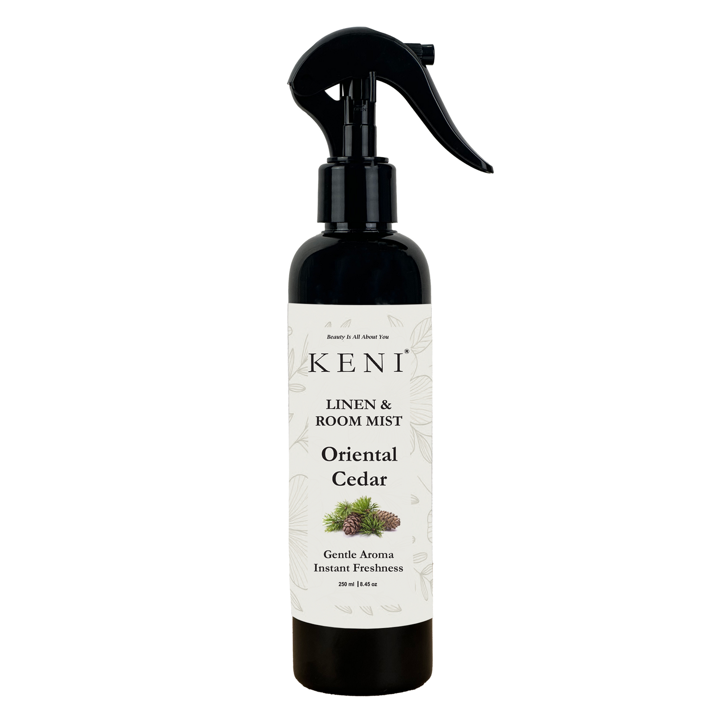 Keni Cosmetics Oriental Cedar Linen & Room Mist – warm cedar-scented mist to add a touch of oriental elegance to Lebanese interiors