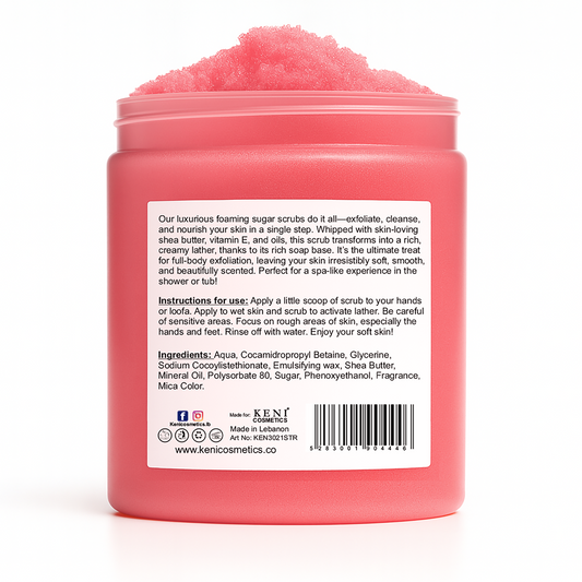 Strawberry Foaming Sugar Scrub