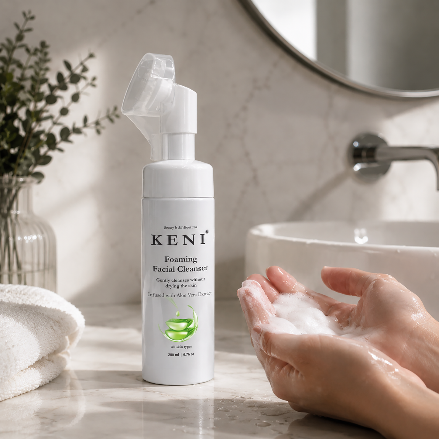 Foaming Facial Cleanser Aloe Vera
