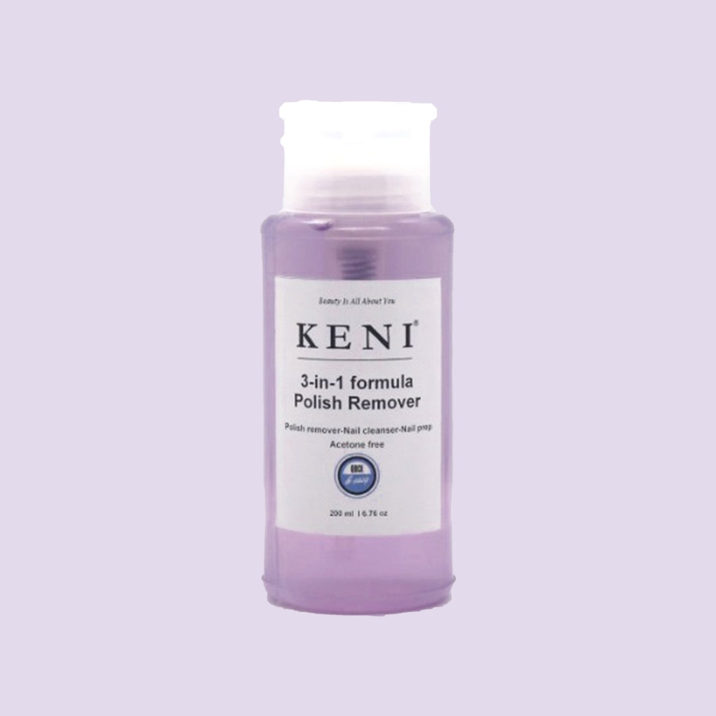 Keni Cosmetics 3-in-1 Polish Remover Acetone Free – gentle nail polish remover that effectively cleans without drying nails, safe for sensitive skin in Lebanon