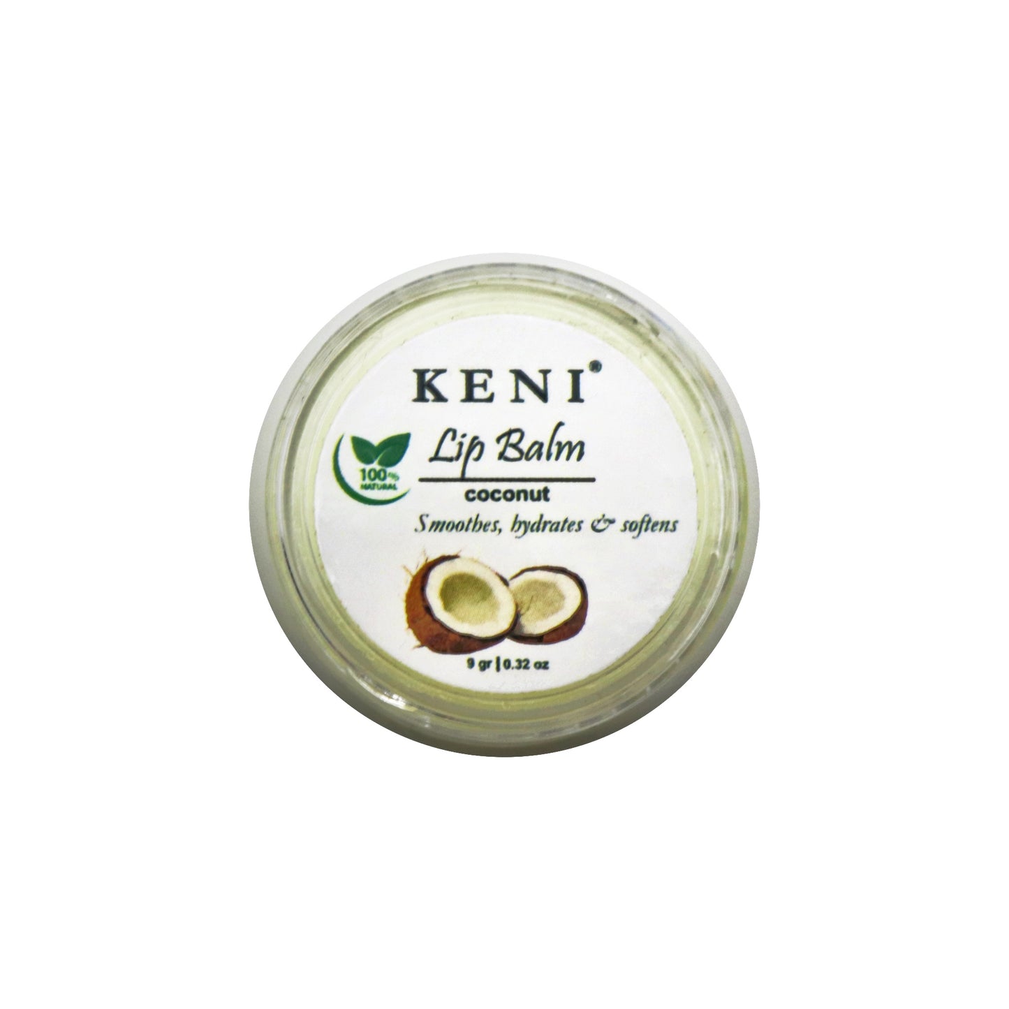 Keni Cosmetics Coconut Lip Balm – moisturizing lip care with a tropical coconut scent to soften and protect lips in Lebanon