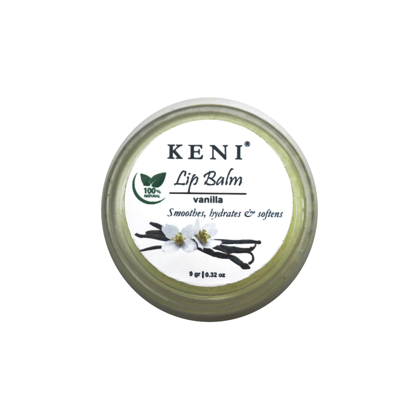 Keni Cosmetics Vanilla Lip Balm – nourishing and moisturizing balm with a sweet vanilla scent to keep lips soft and hydrated in Lebanon