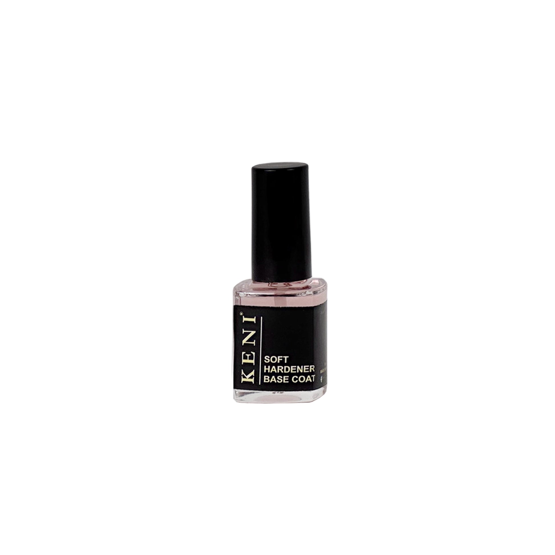 Keni Cosmetics Base Coat Nail Hardener Soft – gentle base coat designed to reinforce soft nails and promote resilience in Lebanon