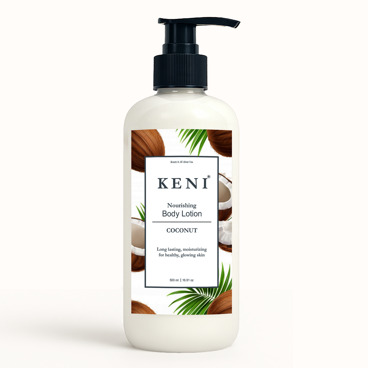 Coconut Body Lotion by KENI Cosmetics – hydrating lotion with tropical coconut fragrance