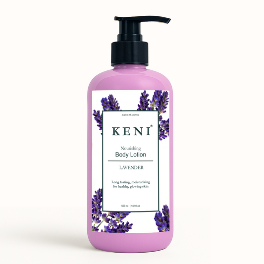 Lavender Body Lotion by KENI Cosmetics – calming lotion with relaxing lavender scent