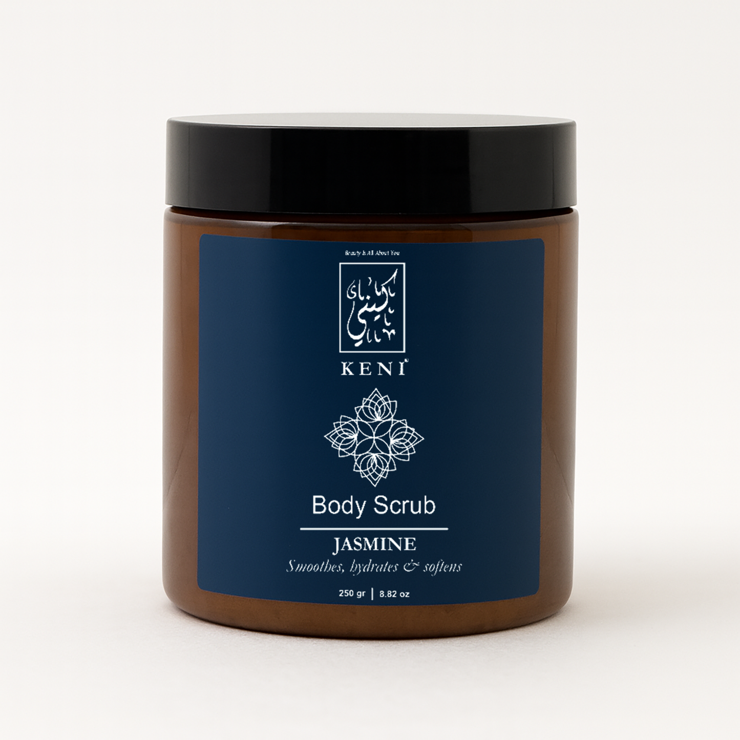 Jasmine Body Scrub by KENI Cosmetics – exfoliating scrub with fresh floral jasmine scent