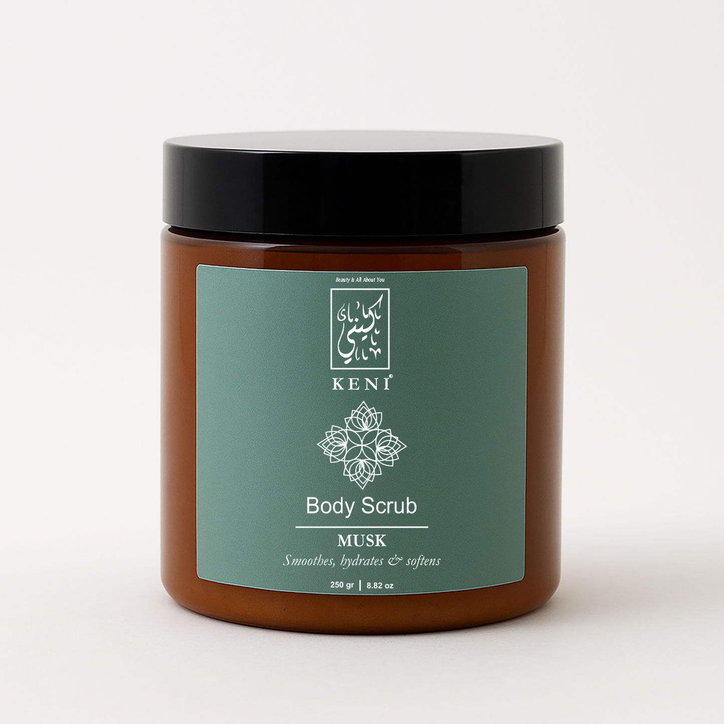 Musk Body Scrub by KENI Cosmetics – exfoliating scrub with soothing musk scent