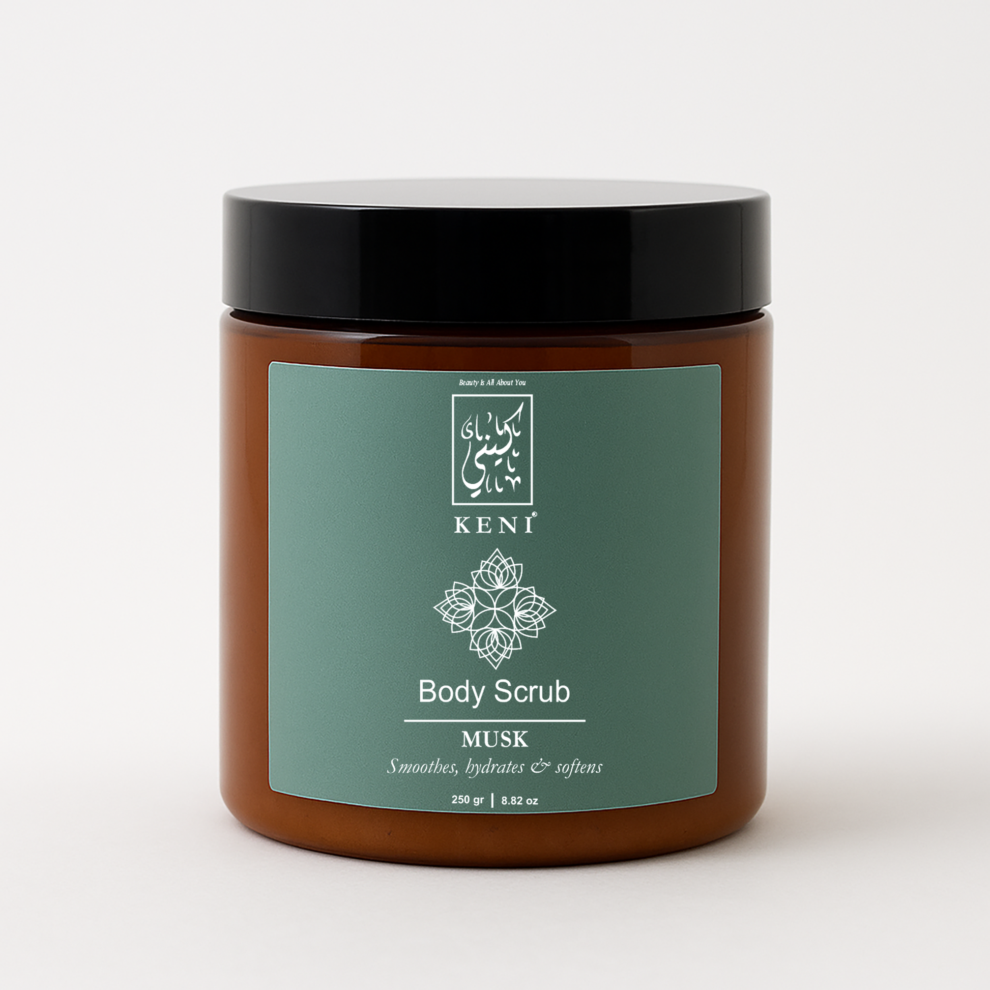 Musk Body Scrub by KENI Cosmetics – exfoliating scrub with soothing musk scent