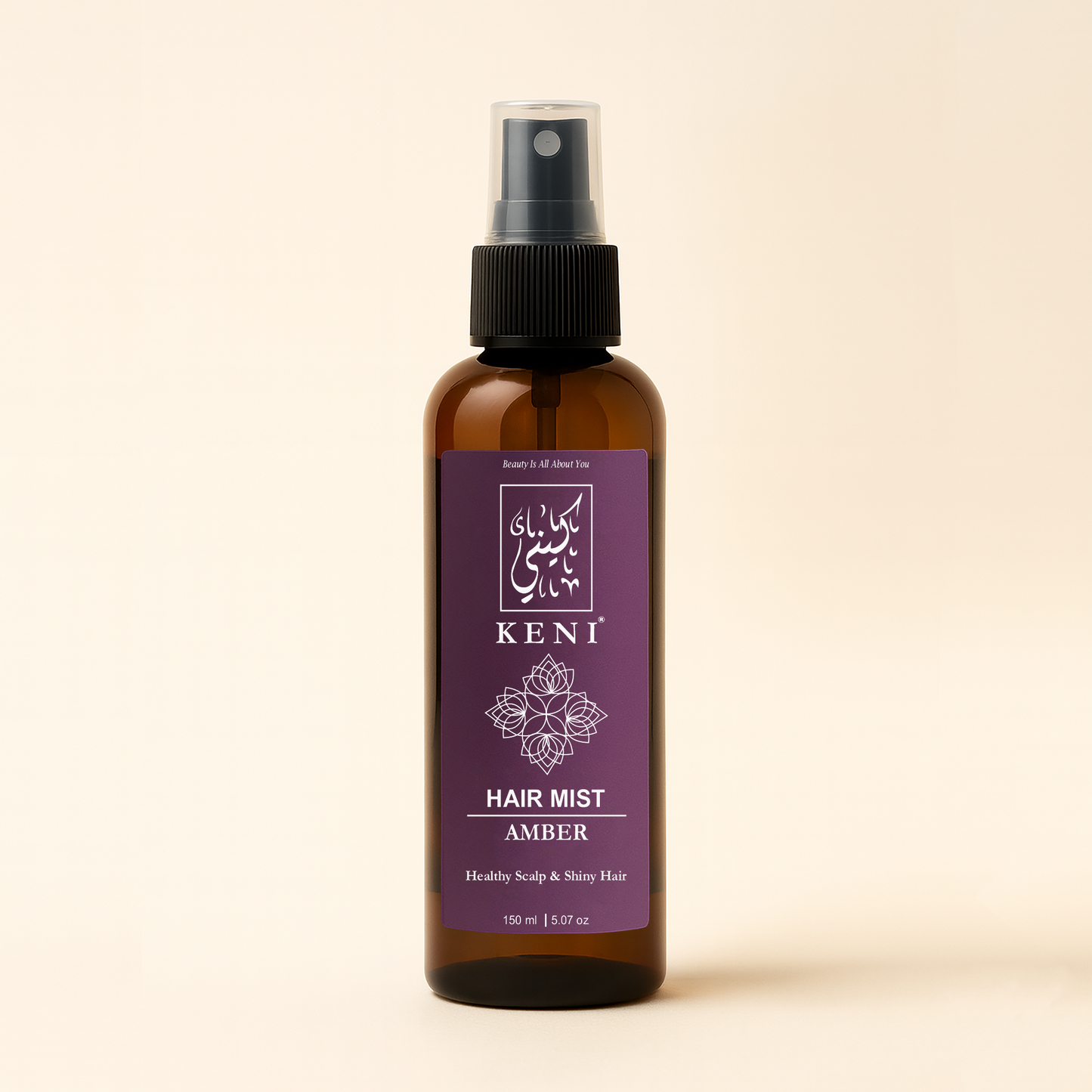 Keni Cosmetics Amber Hair Mist – warm, golden amber hair spray for a luxurious scent and silky feel in Lebanon