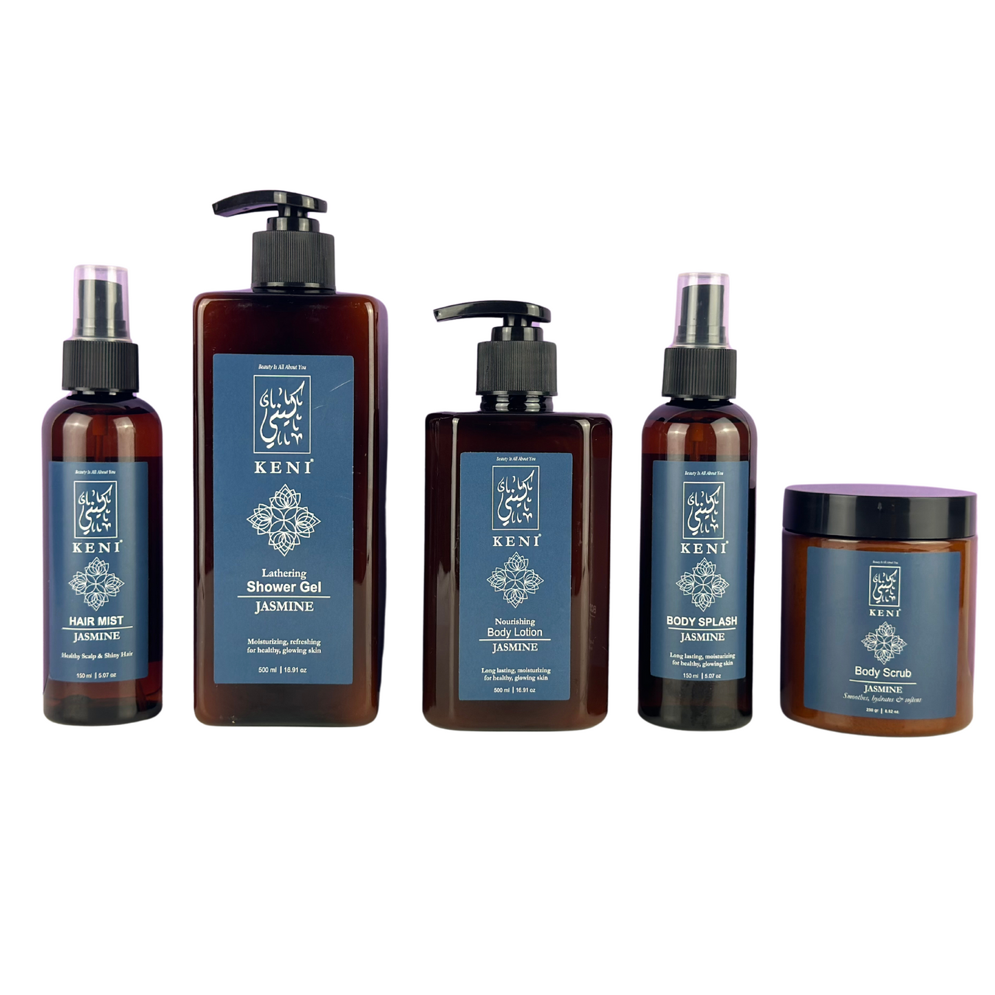 Keni Cosmetics The Jasmine Set – complete skincare collection infused with jasmine fragrance for floral pampering session