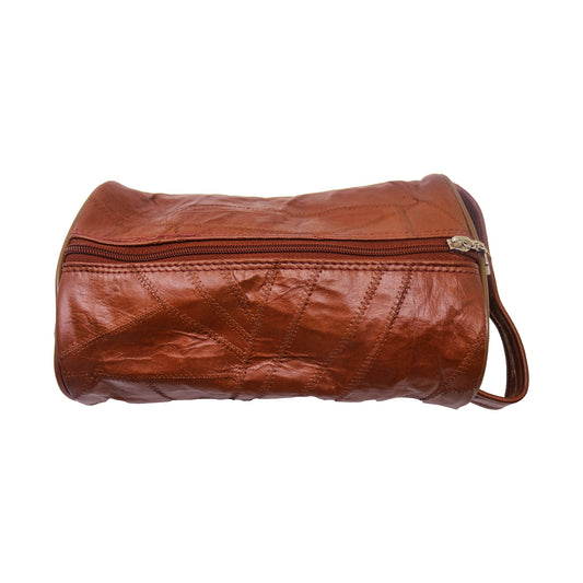 Keni Cosmetics Leather Toiletry Bag – elegant and durable travel pouch for organizing skincare and makeup products in Lebanon