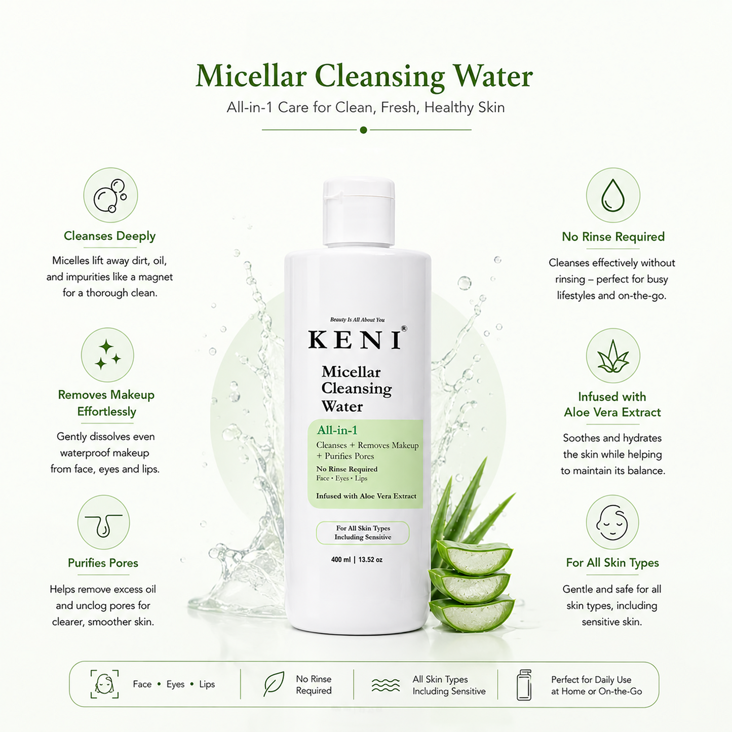 Micellar Cleansing Water Aloe Vera