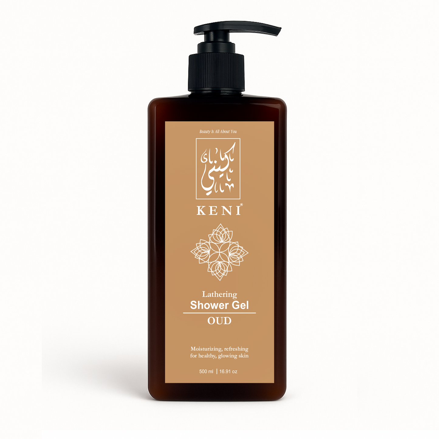 Oud Shower Gel by KENI Cosmetics – luxurious body wash with rich oud fragrance