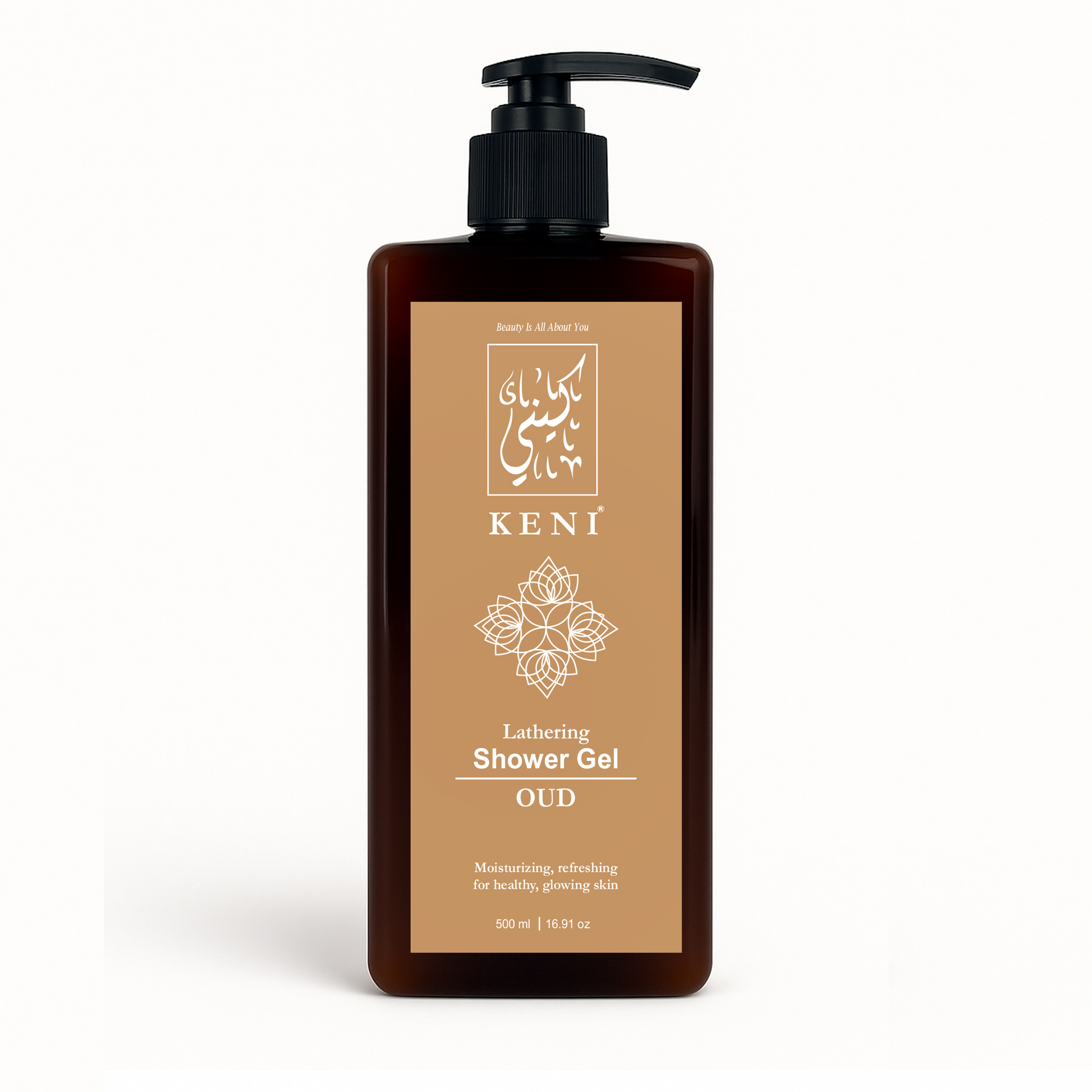 Oud Shower Gel by KENI Cosmetics – luxurious body wash with rich oud fragrance