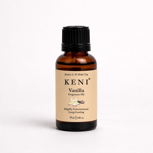 Vanilla Fragrance Oil in an elegant amber bottle