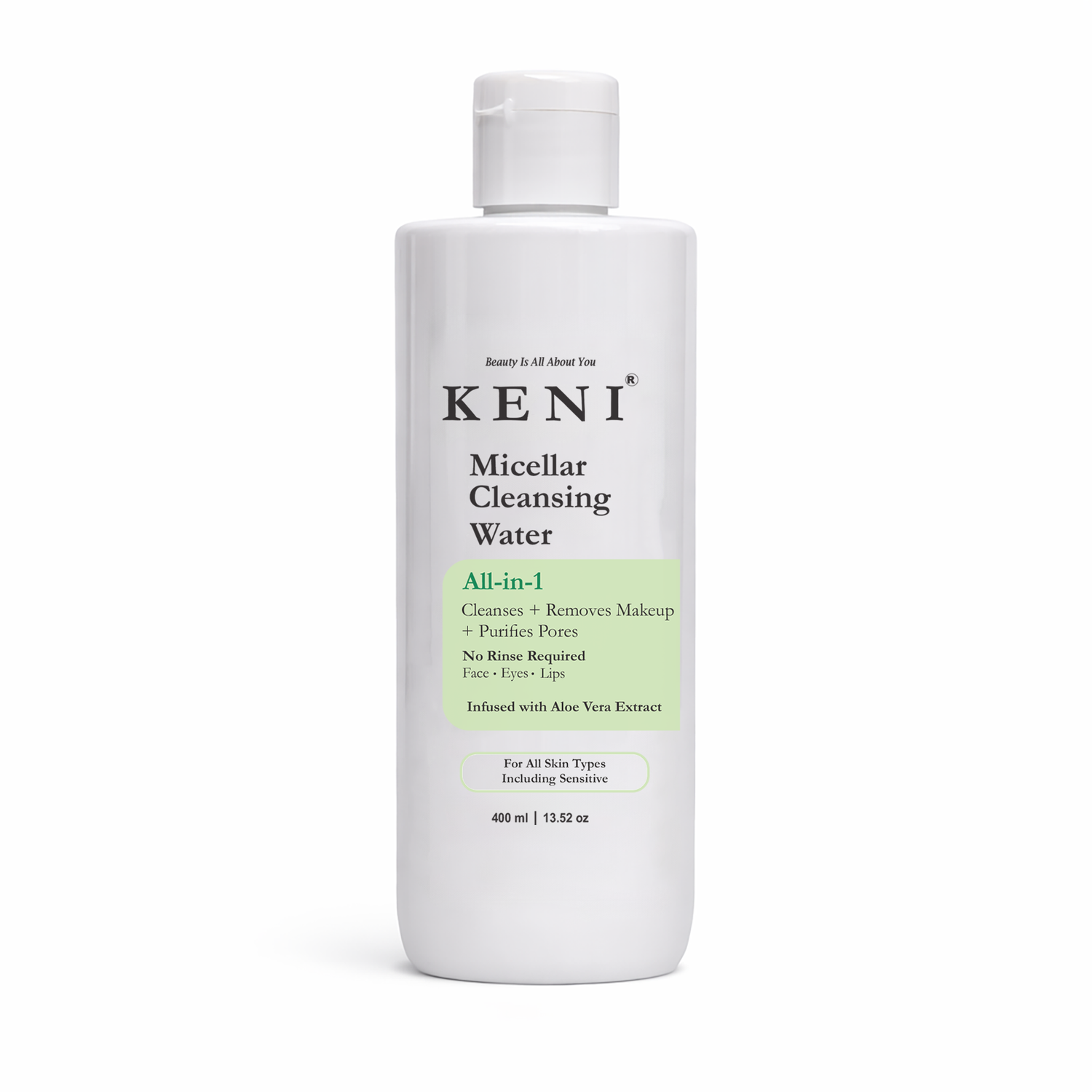Keni Micellar Cleansing Water bottle on a white background