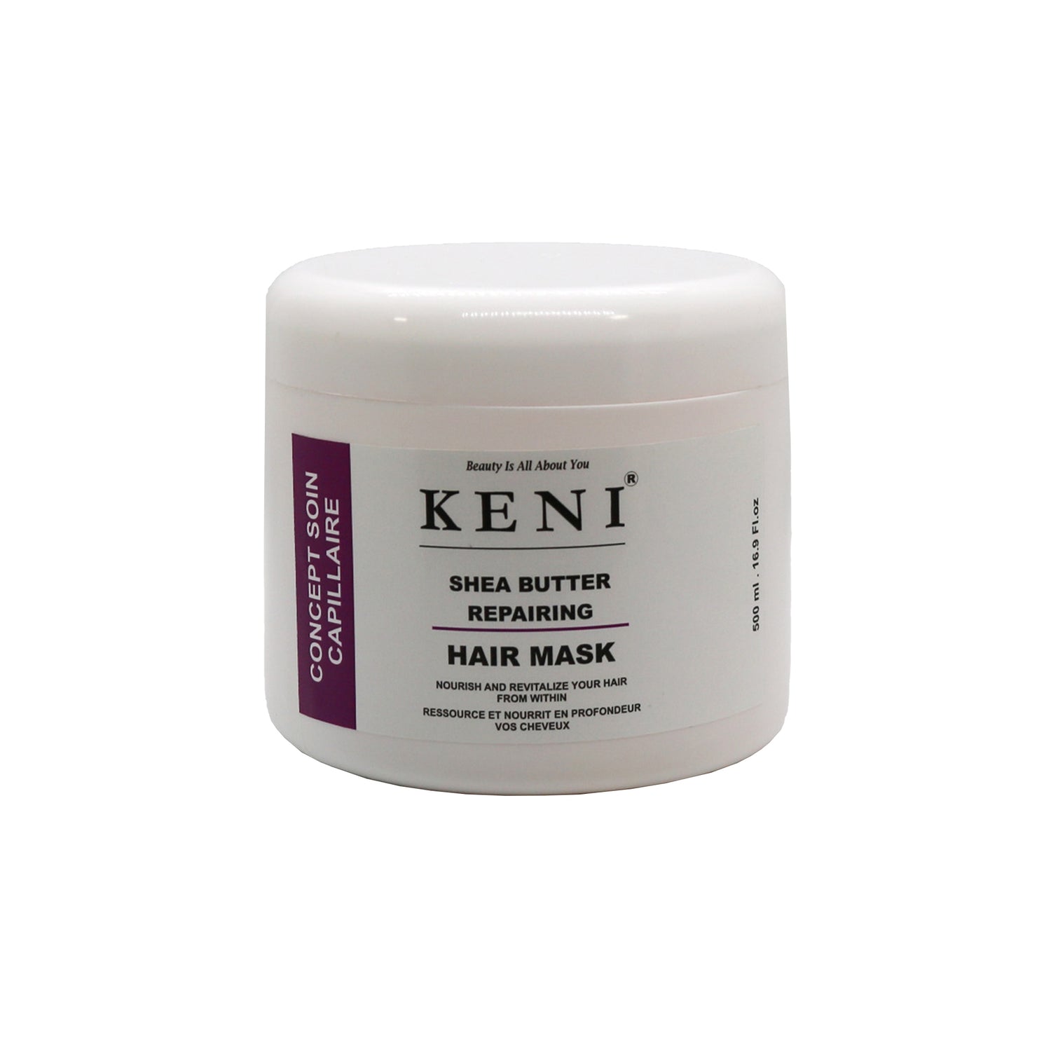 Keni Cosmetics Shea Butter Repairing Hair Mask – deeply nourishing mask to repair dry, damaged hair and restore softness in Lebanon